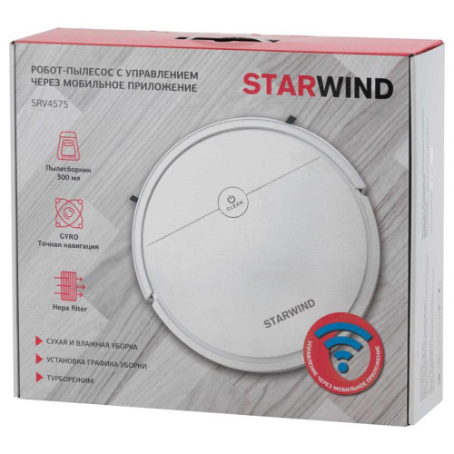 Пылесос-робот/ Пылесос-робот Starwind SRV4575 15Вт белый