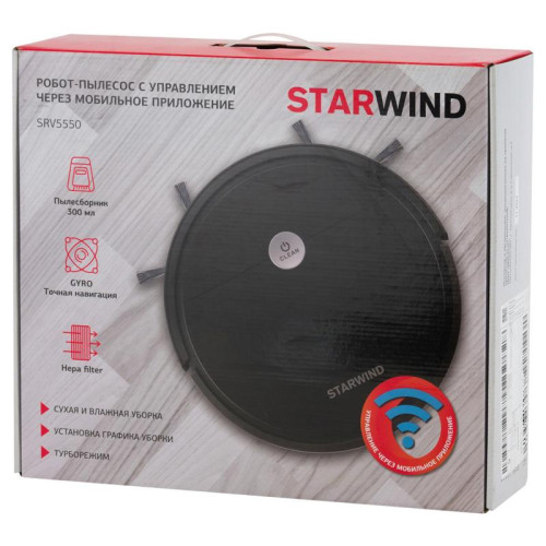 Пылесос-робот/ Пылесос-робот Starwind SRV5550 15Вт черный