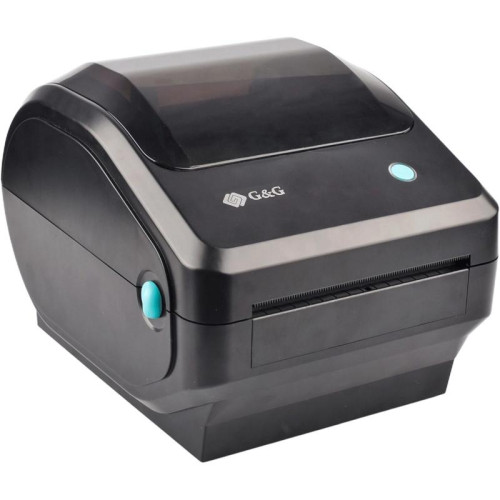 Термопринтер G&G GG-D410 203dpi 152мм/с/USB для печ.накл. черный