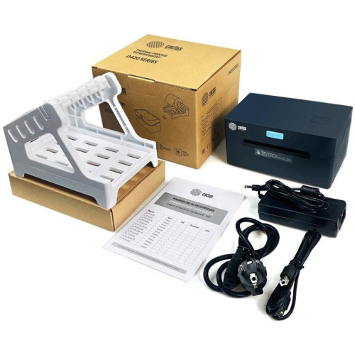 Термопринтер Cactus CS-TP-D420U 203dpi 160мм/с/USB для печ.этик. черный