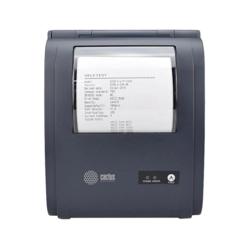 Термопринтер Cactus CS-TP-D440U 203dpi 160мм/с/USB для печ.этик. черный