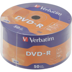 Диск DVD-R Verbatim 4.7Gb 16x bulk (50шт) (43788)