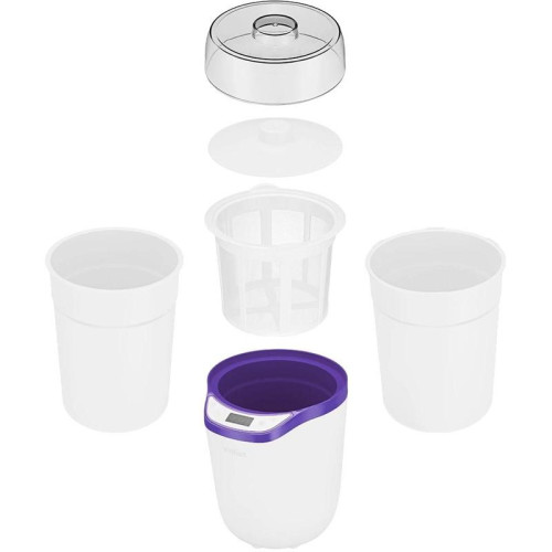 Йогуртница Kitfort КТ-2077-1 25Вт упр.:электрон. фиолетовый/белый