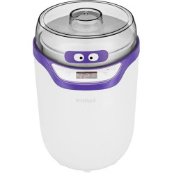 Йогуртница Kitfort КТ-2077-1 25Вт упр.:электрон. фиолетовый/белый