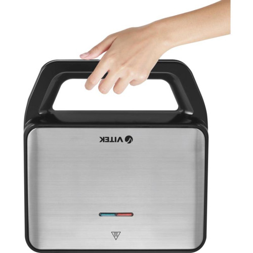 Вафельница Vitek VT-2626 850Вт черный/серебристый