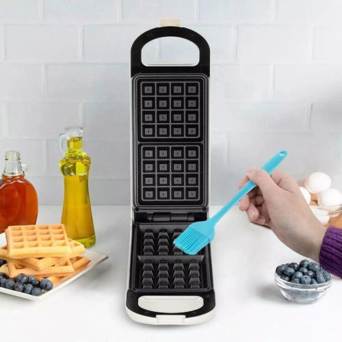 Вафельница Kitfort КТ-1690 700Вт черный/белый