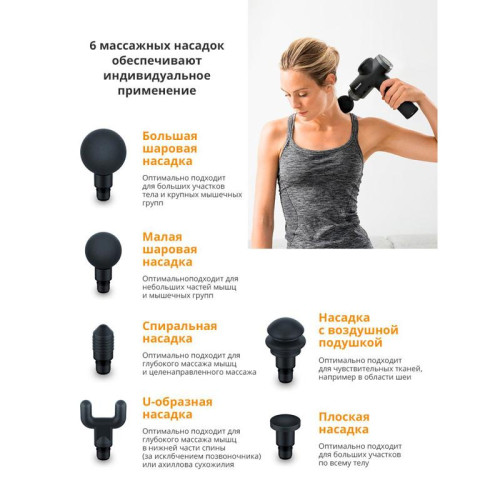 Массажер/ Массажер Beurer MG180 26Вт черный (644.23)