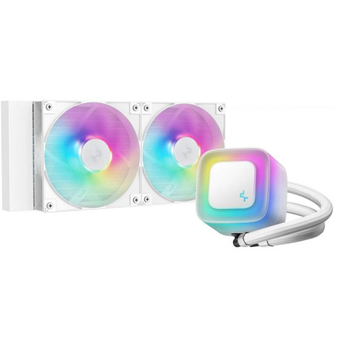 Система водяного охлаждения Deepcool LE240 V2 Soc-AM5/AM4/1200/1700/1851 белый 4-pin 28.2-31.6dB Al 220W 1359gr Ret (R-LE240-WHAMMN-G-2)