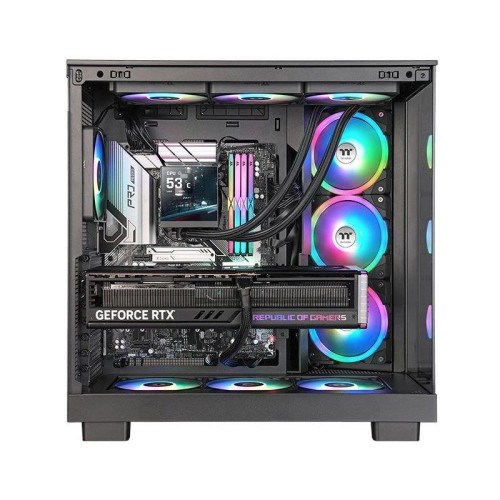 Система водяного охлаждения Thermaltake MAGFloe 360 Ultra ARGB Soc-AM5/AM4/1200/1700/1851 черный 4-pin 30.6dB Al+Cu LCD Ret (CL-W432-PL12SW-A)