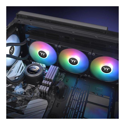 Система водяного охлаждения Thermaltake TH420 V2 Ultra ARGB Soc-AM5/AM4/1200/1700/1851 черный 4-pin 34.7dB Al+Cu LCD Ret (CL-W386-PL14SW-A) [CL-W386-PL14SW-A]