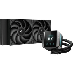 Система водяного охлаждения Deepcool Mystique 240 Soc-AM5/AM4/1200/1700/1851 черный 4-pin 36.49dB Al LCD 1543gr Ret (R-LX550-BKDSNC-G-1) [R-LX550-BKDSNC-G-1]
