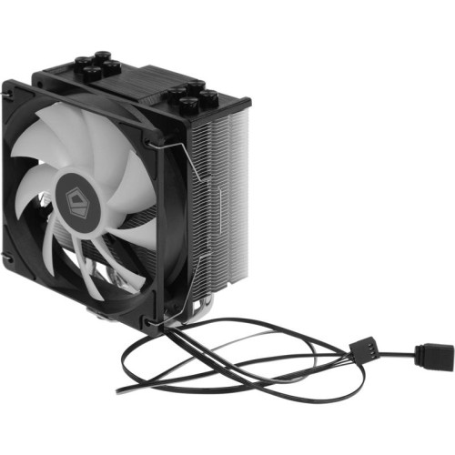 Кулер ID-Cooling SE-214-XT ARGB Soc-AM5/AM4/1200/1700/1851 черный 4-pin 16-29dB Al+Cu 180W 810gr Ret (SE-214-XT ARGB) [SE-214-XT ARGB]