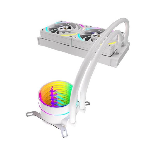 Система водяного охлаждения Formula Oasis L240 ARGB Soc-AM5/AM4/1200/2066/1700/1851 белый 4-pin 1-27.2dB Al+Cu 310W Ret (OASIS L240 ARGB WH)