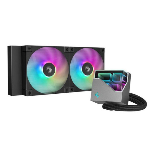 Система водяного охлаждения Deepcool LT240 ARGB Soc-AM5/AM4/1200/1700/1851 черный 4-pin 38.71dB Al 1504gr Ret (R-LT240-BKAMNC-G-1) [R-LT240-BKAMNC-G-1]