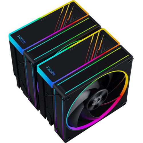 Кулер ID-Cooling Frozn A620 ARGB Soc-AM5/AM4/1200/1700/1851 черный 4-pin 29.9dB Al+Cu 270W 1200gr Ret (FROZN A620 ARGB) [FROZN A620 ARGB]