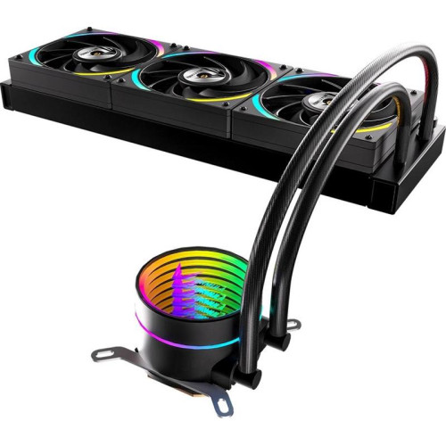 Система водяного охлаждения Formula Oasis L360 ARGB Soc-AM5/AM4/1200/2066/1700/1851 черный 4-pin 1-27dB Al+Cu 360W Ret (OASIS L360 ARGB BK)