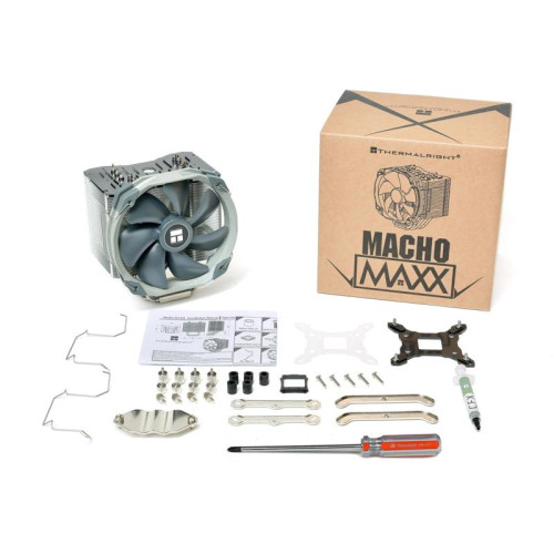 Кулер Thermalright Macho-Maxx Soc-AM5/AM4/1151/1200/2066/1700 черный 4-pin 25.6dB Al 635gr Ret [MACHO-MAXX]