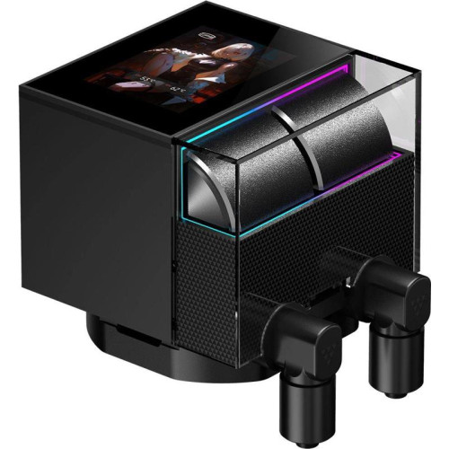 Система водяного охлаждения PcCooler DS360 Display Soc-AM5/AM4/1200/1700/1851 черный 4-pin Al LCD 310W Ret (DS360-BKNWXY-GL)