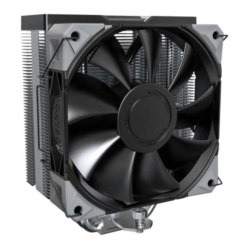 Кулер Montech NX400 Soc-AM5/AM4/1200/1700/1851 черный 4-pin 34.17dB Al+Cu 220W Ret (NX400BK)