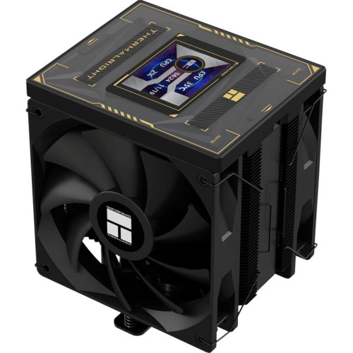 Устройство охлаждения(кулер) Thermalright Burst Assassin Vision 120 Soc-AM5/AM4/1200/1700/1851 черный 4-pin 25.6dB Al+Cu LCD Ret (BA120-VISION-BL)