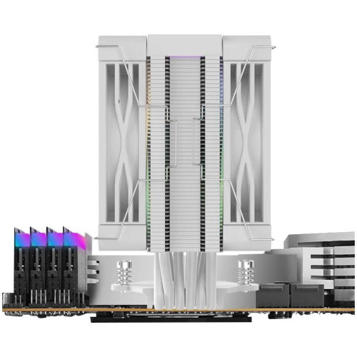 Устройство охлаждения(кулер) Bloody BD-AC230-ARGB1 ARGB Soc-AM5/AM4/1200/1700/1851 белый 4-pin 22-32dB Al+Cu LCD 230W 715gr Ret (BD-AC230-ARGB1-WH)