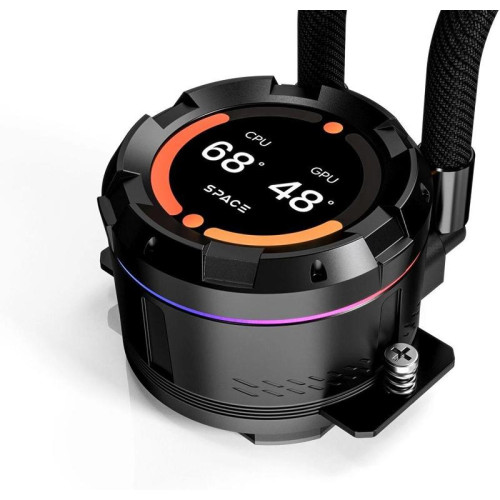 Система водяного охлаждения ID-Cooling SL360 XE ARGB Soc-AM5/AM4/1200/1700/1851 черный 4-pin 14-30dB Al+Cu LCD 350W Ret [SL360 XE]