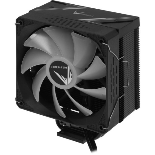 Кулер Formula Ice Burg Plus ARPW 4P ARGB Soc-AM5/AM4/1200/1700/1851 черный 4-pin 17-34dB Al+Cu 200W Ret [ICE BURG PLUS ARPW 4P]