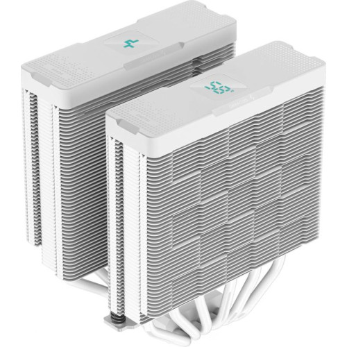 Кулер Deepcool AG620 Digital ARGB Soc-AM5/AM4/1200/1700/1851 белый 4-pin 29.4dB Al+Cu LCD 260W 1370gr Ret (R-AG620-WHADMN-G-2) [R-AG620-WHADMN-G-2]