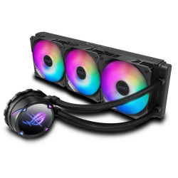 Система водяного охлаждения ASUS ROG Strix LC II 360 ARGB Soc-AM4/1151/1200/2066/1700 черный 4-pin 37.6dB Al Ret (90RC00F1-M0UAY4) [90RC00F1-M0UAY4]