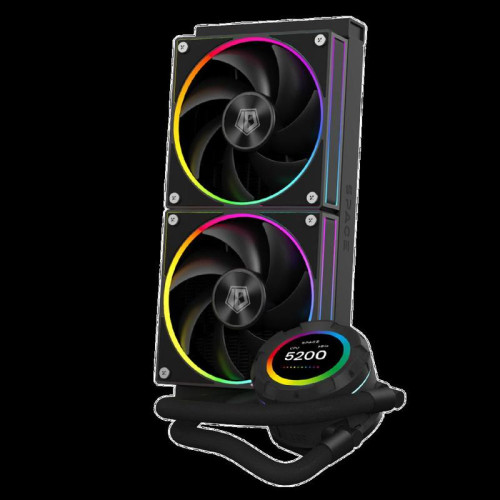 Система водяного охлаждения ID-Cooling SL240 ARGB Soc-AM5/AM4/1200/1700/1851 черный 4-pin 14-30dB Al+Cu LCD 300W Ret [SL240]