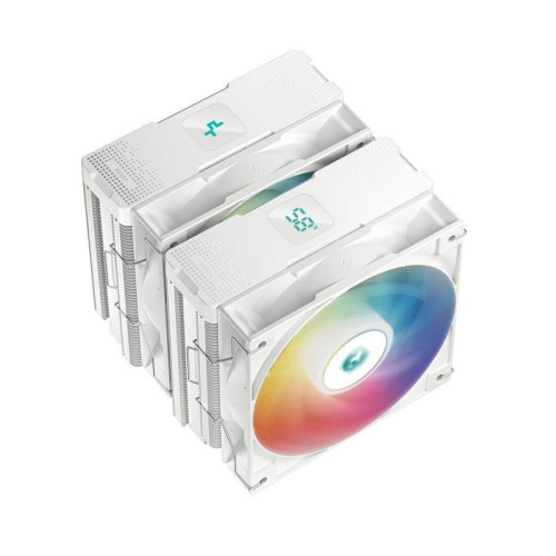 Кулер Deepcool AG620 Digital ARGB Soc-AM5/AM4/1200/1700/1851 белый 4-pin 29.4dB Al+Cu LCD 260W 1370gr Ret (R-AG620-WHADMN-G-2) [R-AG620-WHADMN-G-2]
