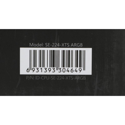 Кулер ID-Cooling SE-224-XTS ARGB Soc-AM5/AM4/1200/1700/1851 черный 4-pin 29dB Al+Cu 220W 650gr Ret (SE-224-XTS ARGB) [SE-224-XTS ARGB]