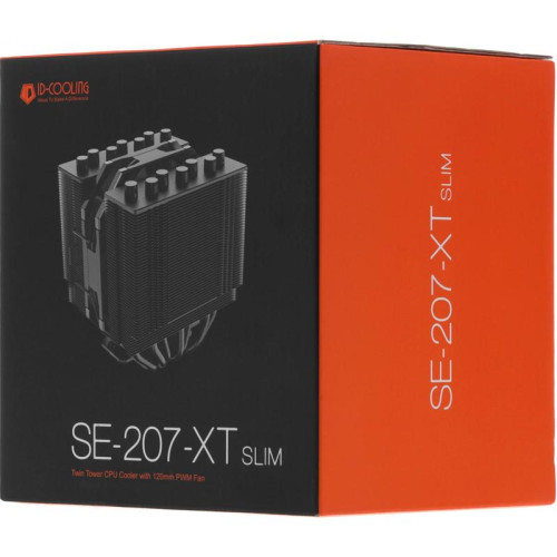 Кулер ID-Cooling SE-207-XT SLIM Soc-AM5/AM4/1151/1200/2066/1700 черный 4-pin 15-35dB Al+Cu 220W 760gr Ret [SE-207-XT SLIM]