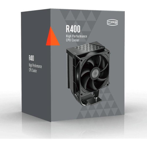 Кулер PcCooler R400 Soc-AM5/AM4/1200/1700/1851 черный 4-pin Al+Cu 180W Ret (R400-BKNWYX-US) [R400-BKNWYX-US]