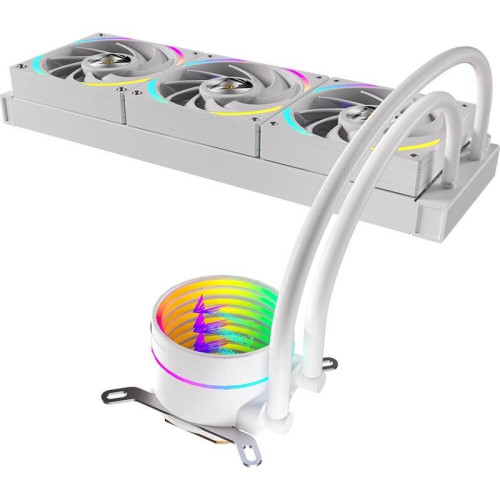 Система водяного охлаждения Formula Oasis L360 ARGB Soc-AM5/AM4/1200/2066/1700/1851 белый 4-pin 1-27dB Al+Cu 360W Ret (OASIS L360 ARGB WH)