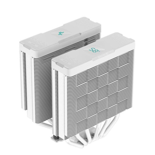 Кулер Deepcool AG620 Digital ARGB Soc-AM5/AM4/1200/1700/1851 белый 4-pin 29.4dB Al+Cu LCD 260W 1370gr Ret (R-AG620-WHADMN-G-2) [R-AG620-WHADMN-G-2]