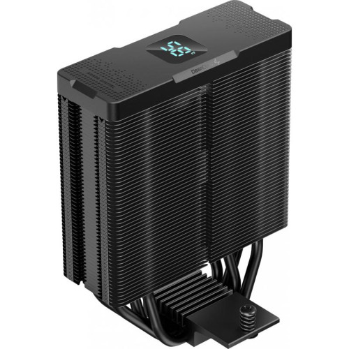 Кулер Deepcool AG400 Digital Bk ARGB Soc-AM5/AM4/1200/1700/1851 черный 4-pin 31.6dB Al+Cu LCD 220W 636gr Ret (R-AG400-BKADMN-G-1) [R-AG400-BKADMN-G-1]