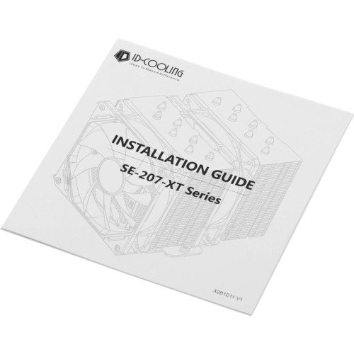 Кулер ID-Cooling SE-207-XT SLIM Soc-AM5/AM4/1151/1200/2066/1700 черный 4-pin 15-35dB Al+Cu 220W 760gr Ret [SE-207-XT SLIM]