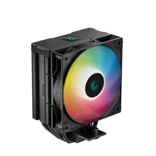 Кулер Deepcool AG400 Digital Bk ARGB Soc-AM5/AM4/1200/1700/1851 черный 4-pin 31.6dB Al+Cu LCD 220W 636gr Ret (R-AG400-BKADMN-G-1) [R-AG400-BKADMN-G-1]