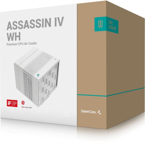 Кулер Deepcool Assassin IV Soc-AM5/AM4/1151/1200/2066/1700 белый 4-pin 29.3dB Al+Cu 280W 1575gr Ret (R-ASN4-WHNNMT-G) [R-ASN4-WHNNMT-G]