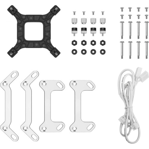 Система водяного охлаждения Deepcool LT240 ARGB Soc-AM5/AM4/1200/1700/1851 белый 4-pin 38.71dB Al 1504gr Ret (R-LT240-WHAMNC-G-1) [R-LT240-WHAMNC-G-1]