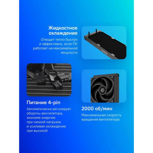 Система водяного охлаждения ID-Cooling SL360 Pro Se Soc-AM5/AM4/1200/1700/1851 черный 4-pin 14-27.2dB Al+Cu LCD 350W Ret [SL360 PRO SE]