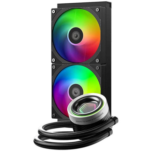 Система водяного охлаждения ID-Cooling FX240 Inf ARGB Soc-AM5/AM4/1200/1700/1851 черный 4-pin 27.2dB Al+Cu 300W Ret [FX240 INF]