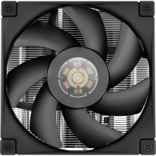 Кулер Deepcool AN400 Soc-AM5/AM4/1200/1700/1851 черный 4-pin 23.2dB Al 150W 431.4gr Ret (R-AN400-BKNNMN-G) [R-AN400-BKNNMN-G]