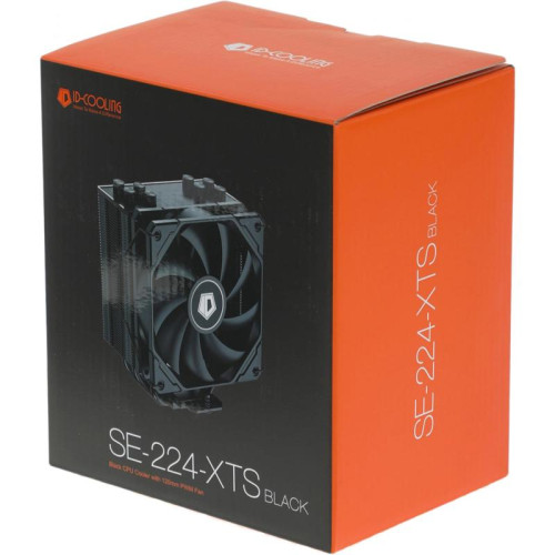 Кулер ID-Cooling SE-224-XTS Soc-AM5/AM4/1200/1700/1851 черный 4-pin 29dB Al+Cu 220W 650gr Ret (SE-224-XTS BLACK) [SE-224-XTS BLACK]