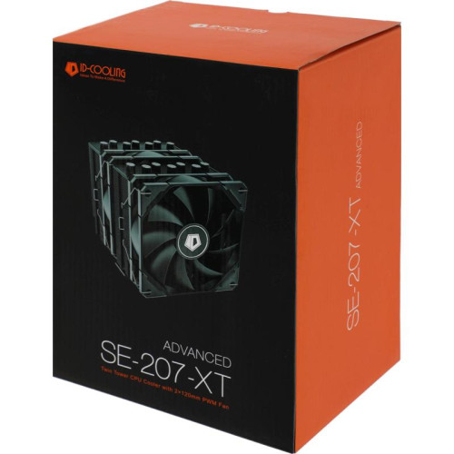 Кулер ID-Cooling SE-207-XT ADVANCED Soc-AM5/AM4/1200/1700/1851 черный 4-pin 15-35dB Al+Cu 280W 1020gr Ret [SE-207-XT ADVANCED]