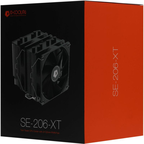 Кулер ID-Cooling SE-206-XT Soc-AM5/AM4/1151/1200/2066/1700 черный 4-pin 15-35dB Al+Cu 250W 1100gr Ret [SE-206-XT]