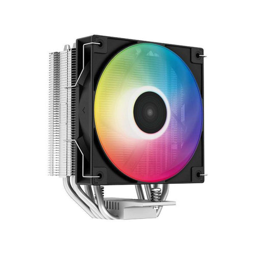 Кулер Deepcool AG400 LED RGB Soc-AM5/AM4/1200/1700/1851 черный 4-pin 18-32dB Al+Cu 220W 614gr Ret (R-AG400-BKLNMC-G-1) [R-AG400-BKLNMC-G-1]