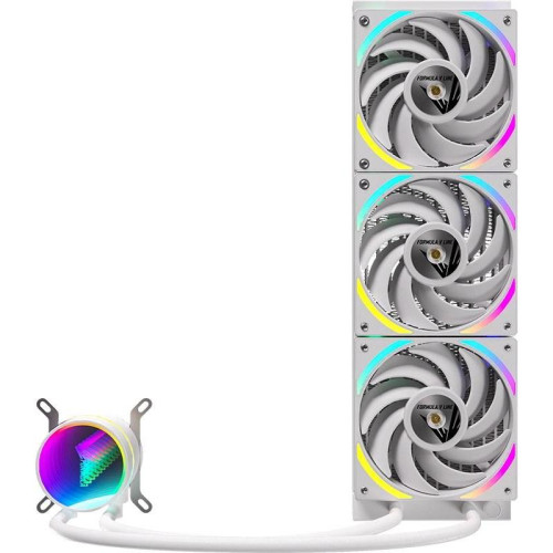 Система водяного охлаждения Formula Oasis L360 ARGB Soc-AM5/AM4/1200/2066/1700/1851 белый 4-pin 1-27dB Al+Cu 360W Ret (OASIS L360 ARGB WH)