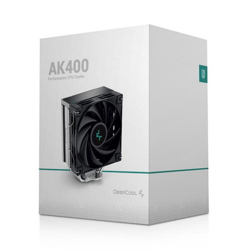 Кулер Deepcool AK400 Soc-AM5/AM4/1200/1700/1851 черный 4-pin 29-29dB Al+Cu 220W 661gr Ret (R-AK400-BKNNMN-G-1) [R-AK400-BKNNMN-G-1]